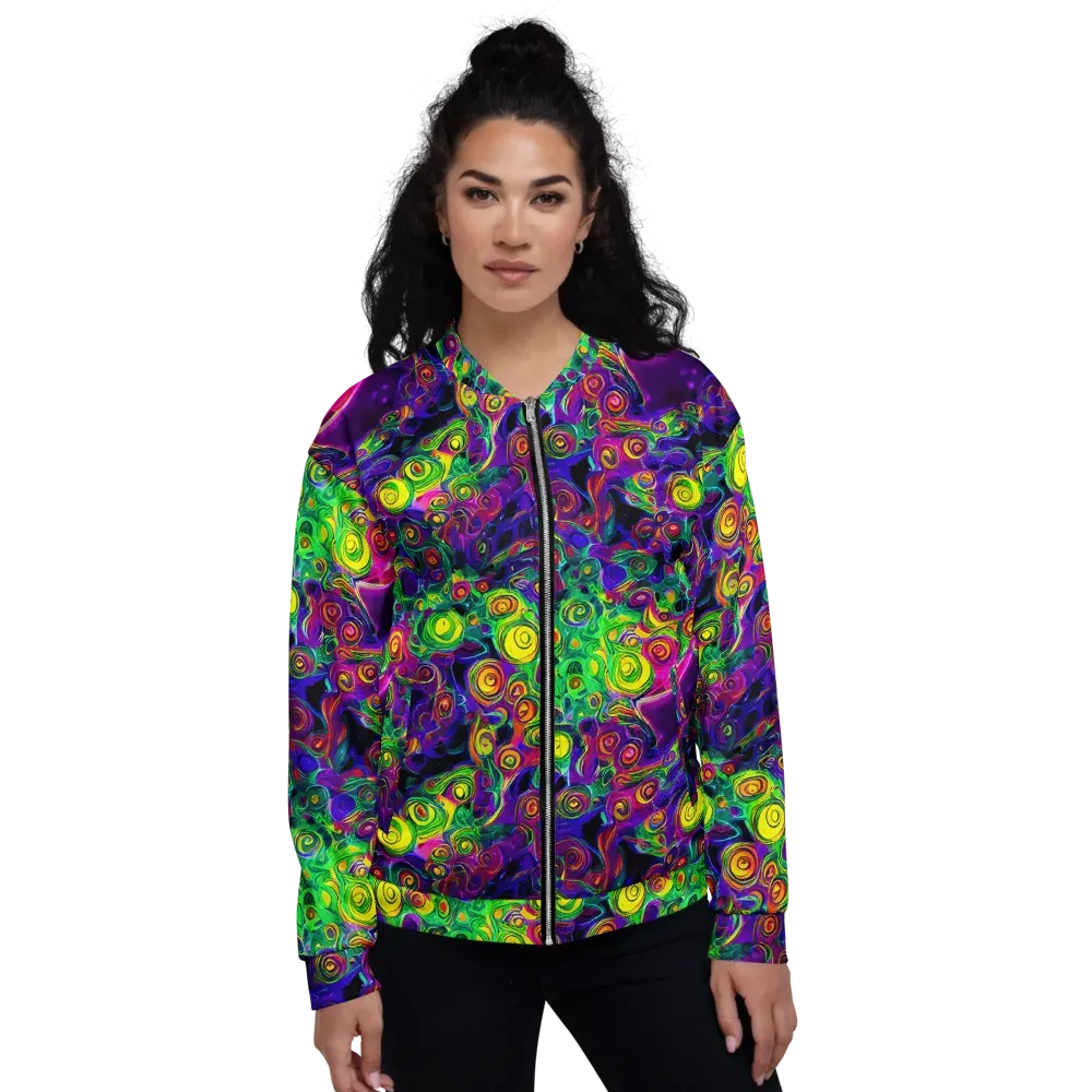 Spiral Fever on Bomber Jacket — Front