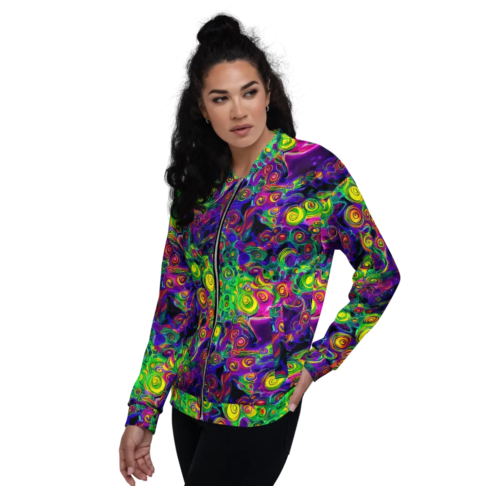 Spiral Fever on Bomber Jacket — Left