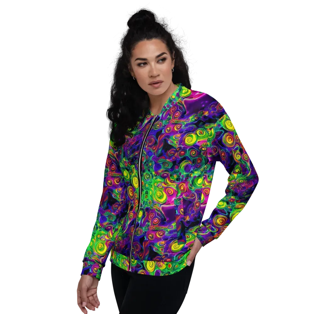 Spiral Fever on Bomber Jacket — Left