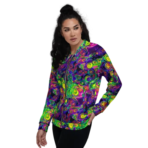 Spiral Fever on a Bomber Jacket