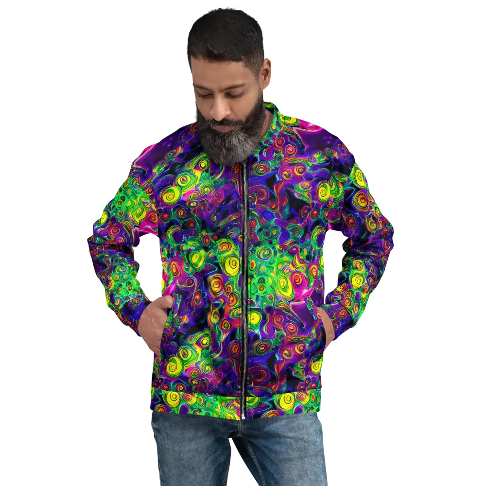 Spiral Fever on Bomber Jacket — Front
