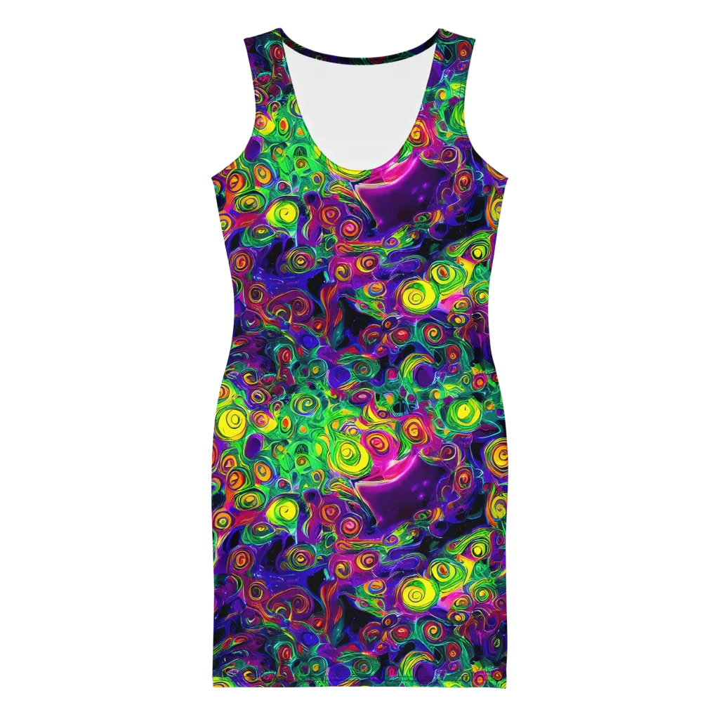 Spiral Fever on Bodycon Dress — Front