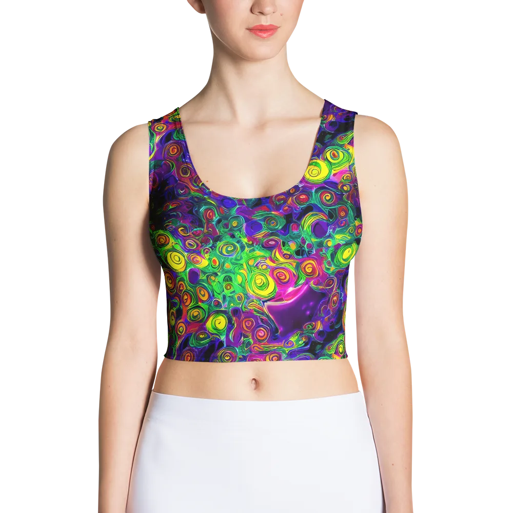 Spiral Fever on Crop Top — Front