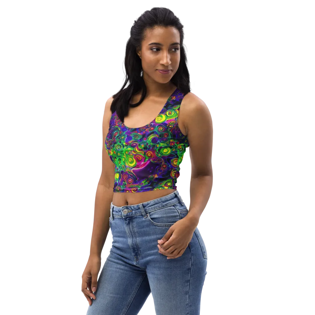 Spiral Fever on Crop Top — Left Front