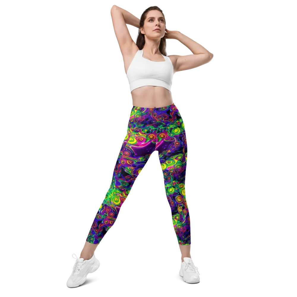 Spiral Fever on Leggings with Pockets — Front