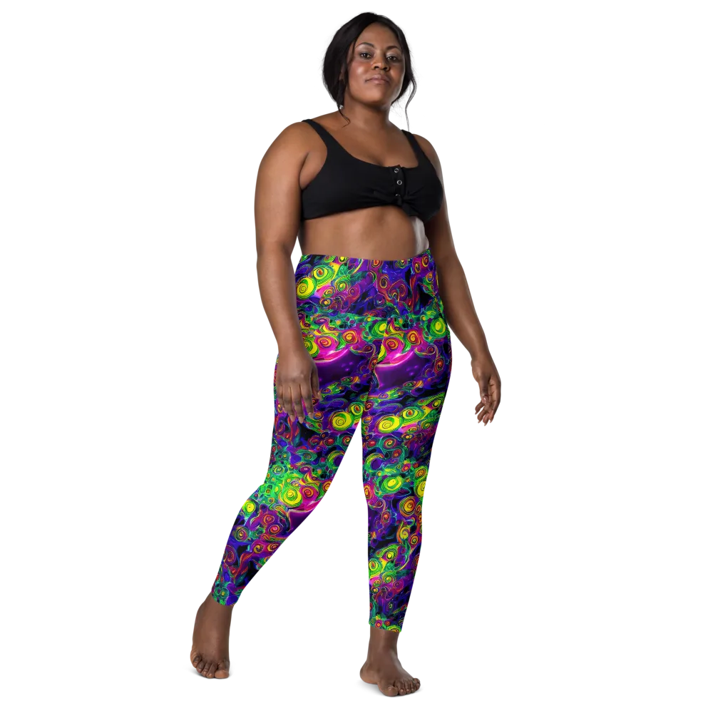 Spiral Fever on Leggings with Pockets — Front