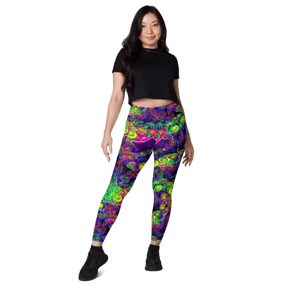 Spiral Fever on Leggings with Pockets — Front