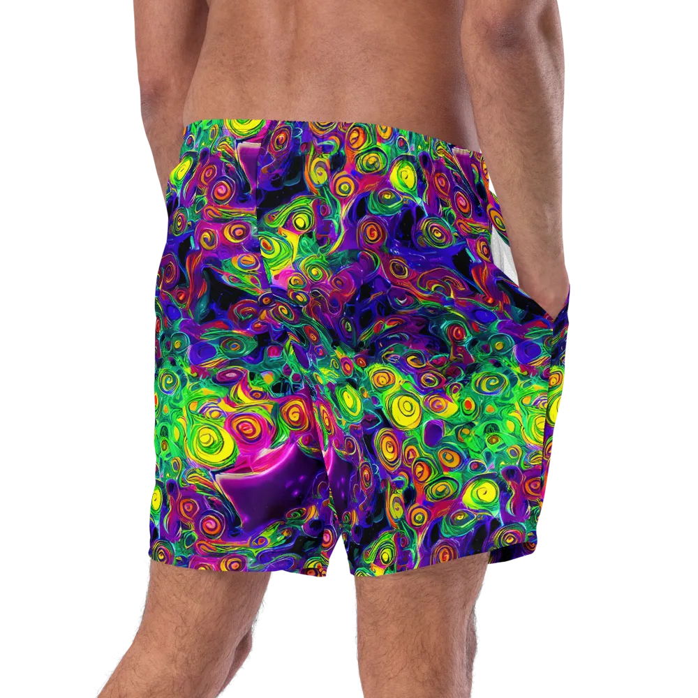 Spiral Fever on Swim Trunks — Right Back