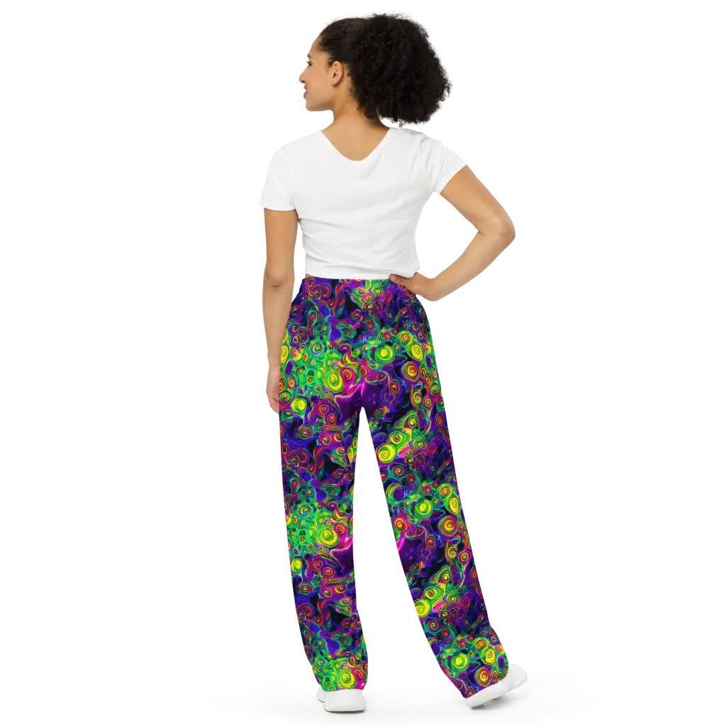 Spiral Fever on Wide-Leg Pants — Back