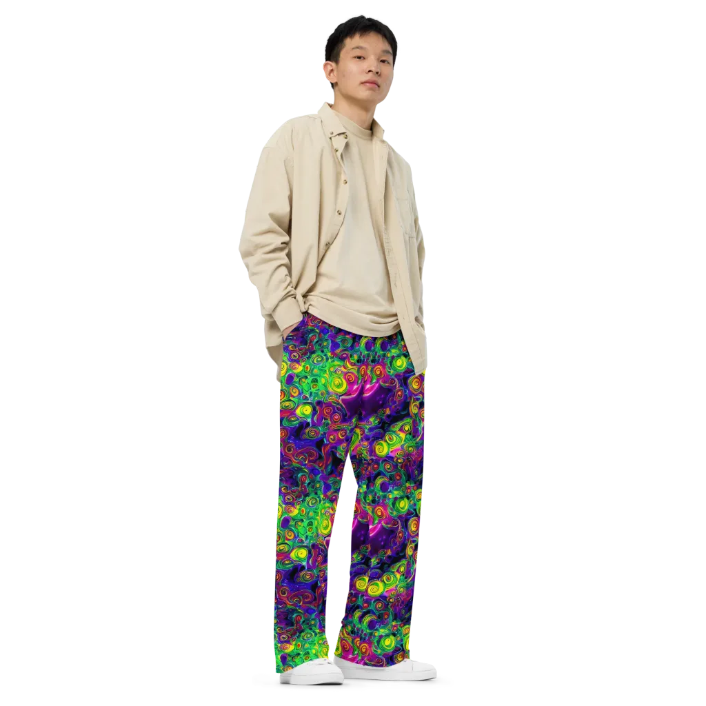Spiral Fever on Wide-Leg Pants — Right Front