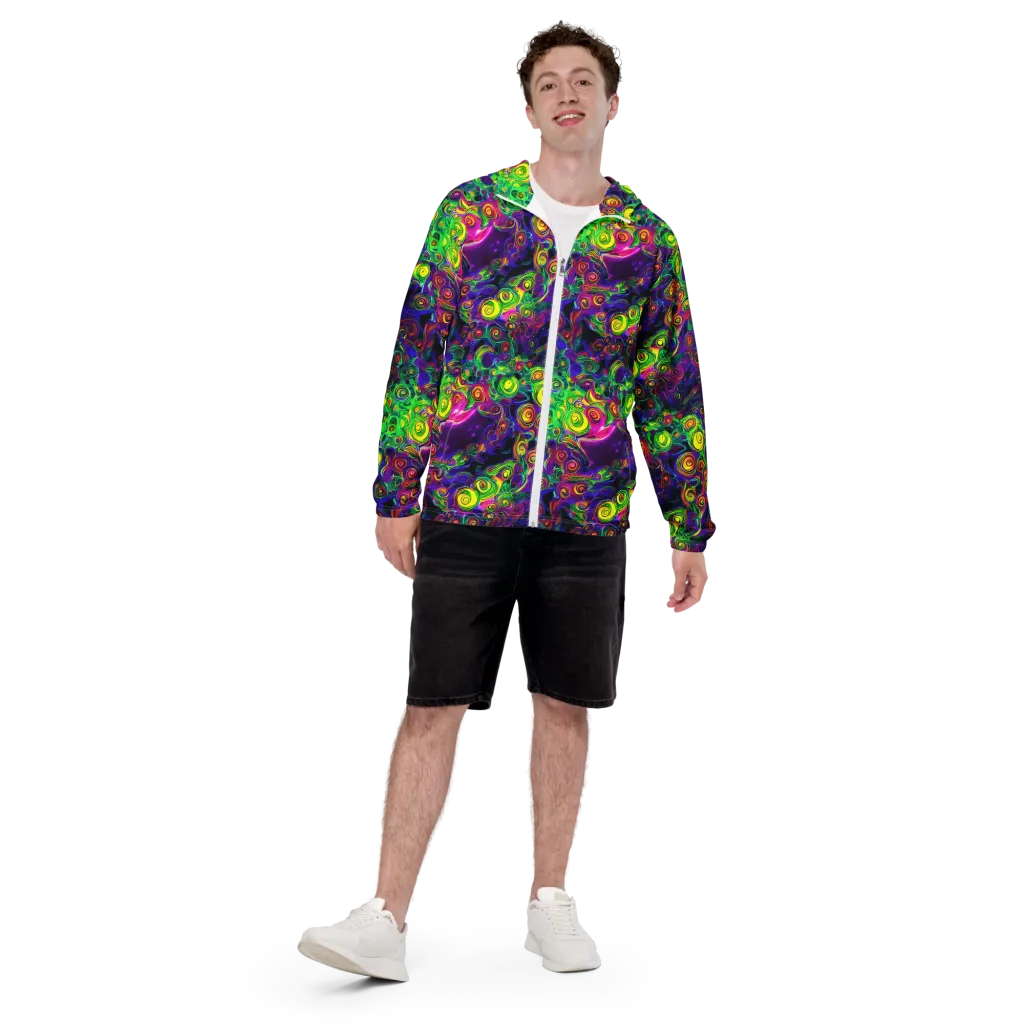 Spiral Fever on Men's Windbreaker — Front