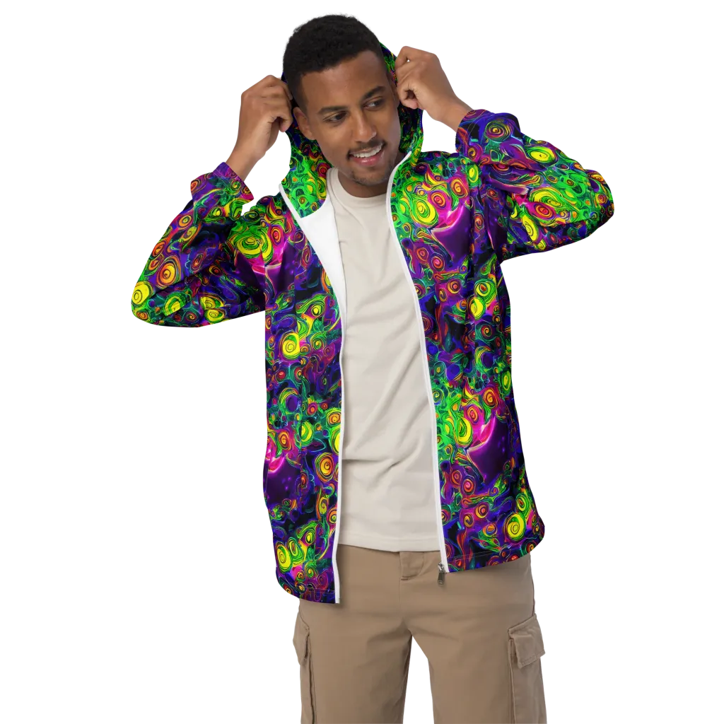 Spiral Fever on Men's Windbreaker — Front
