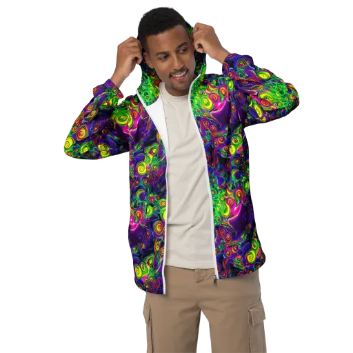 Spiral Fever on a Men's Windbreaker