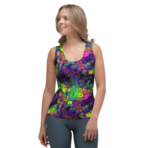 Spiral Fever on a Women's Tank Top