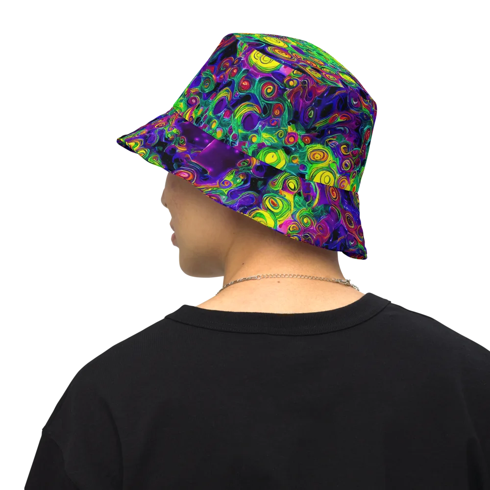 Spiral Fever on Reversible Bucket Hat — Back Inside