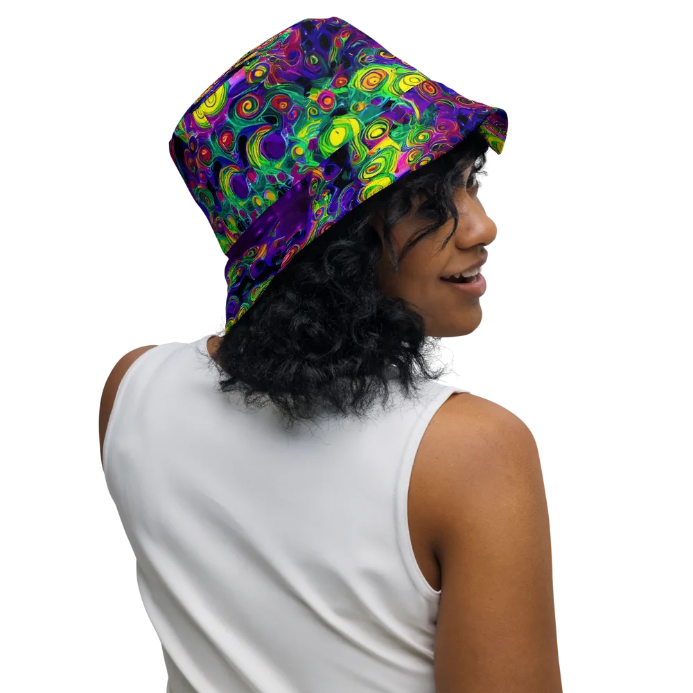 Spiral Fever on Reversible Bucket Hat — Right Outside