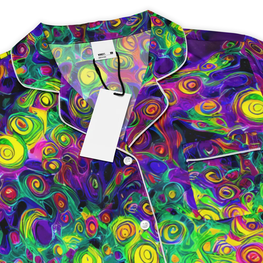 Spiral Fever on Women's Short Sleeve Pajama Top — Product details