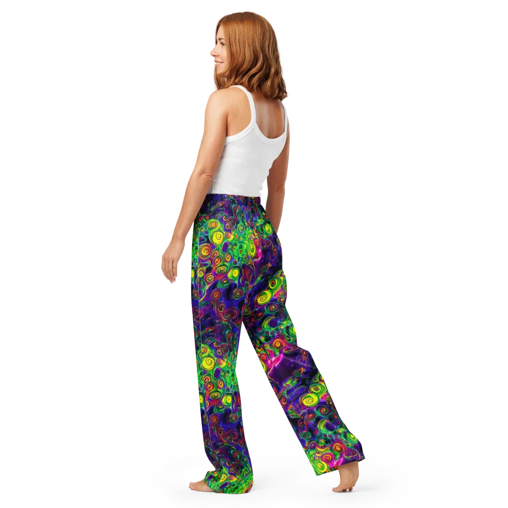 Spiral Fever on Women's Pajama Pants — Back