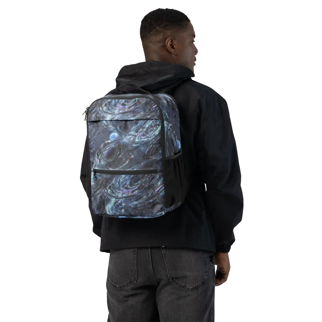 Blue Gravity on Utility Backpack — Back