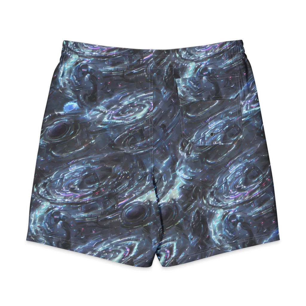 Blue Gravity on Men's Board Shorts — Back