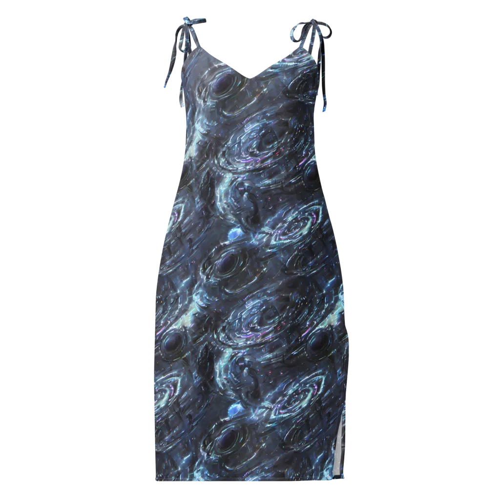 Blue Gravity on Slip Dress — Front