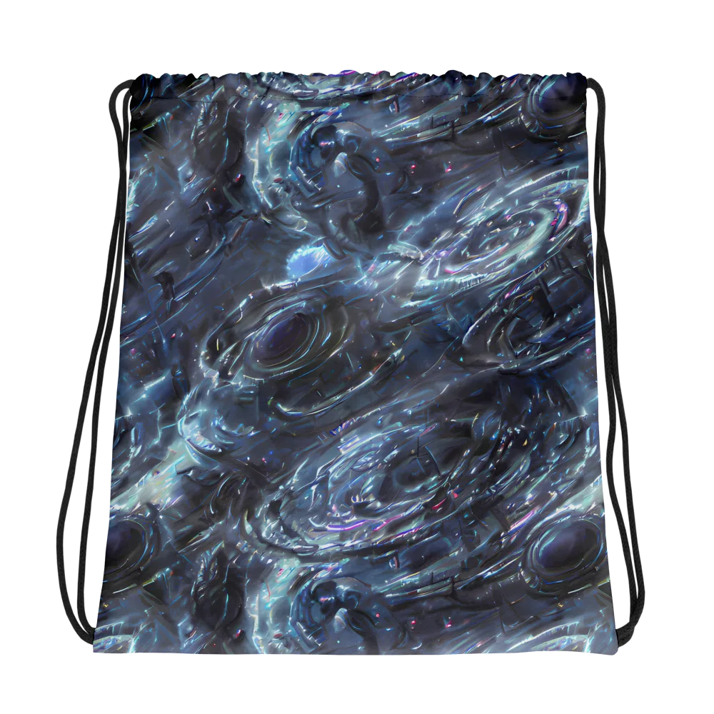 Blue Gravity on Drawstring Bag — Photo