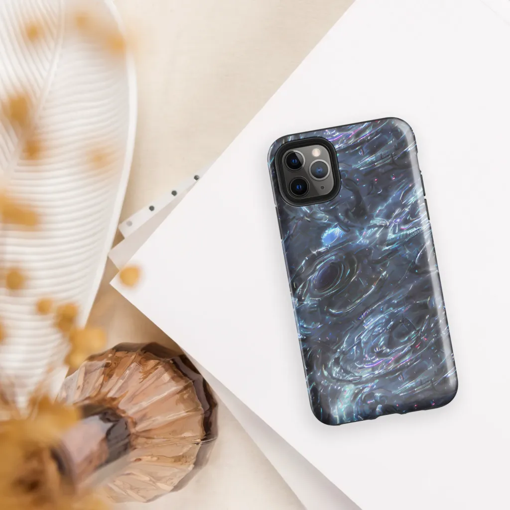 Blue Gravity on Tough Case for iPhone® — Front