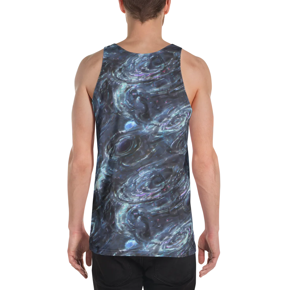 Blue Gravity on Men's Tank Top — Back