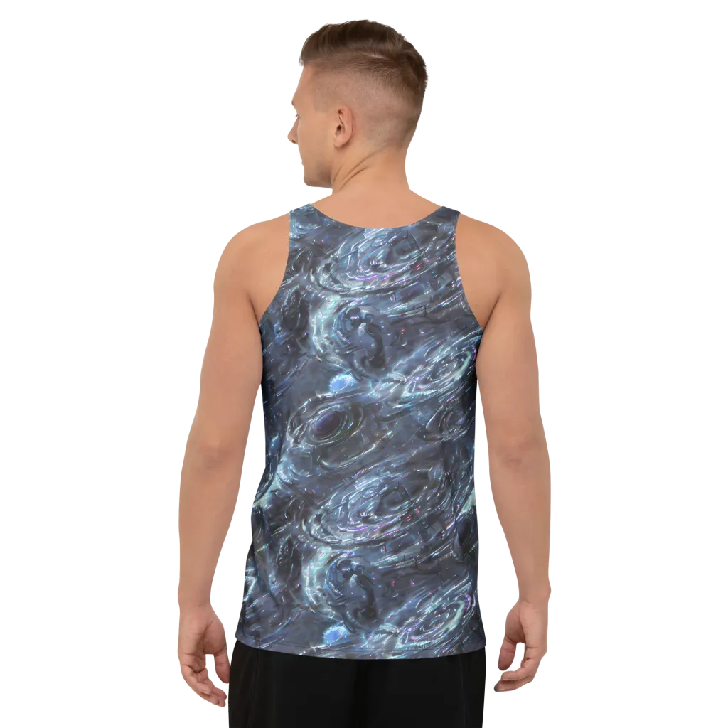Blue Gravity on Men's Tank Top — Back