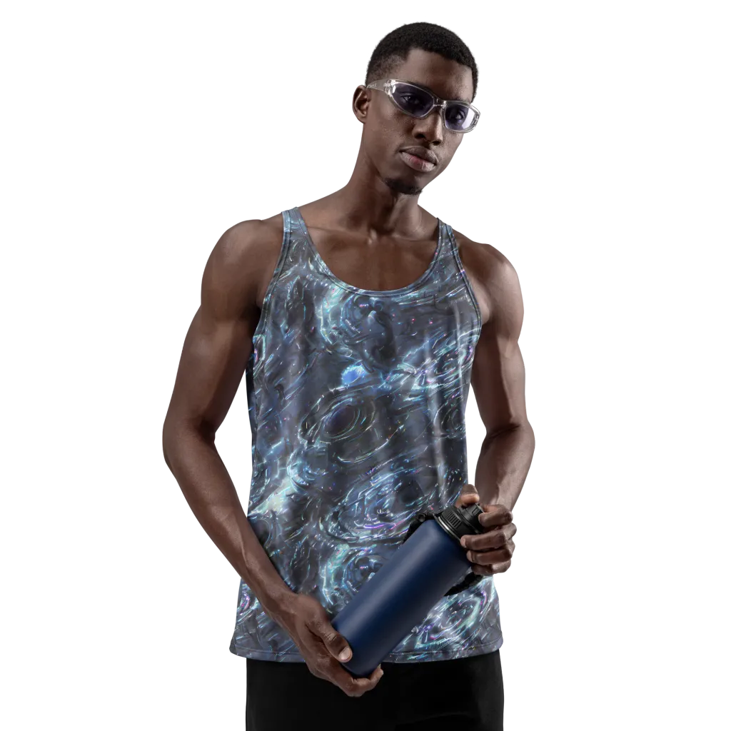 Blue Gravity on Men's Tank Top — Front