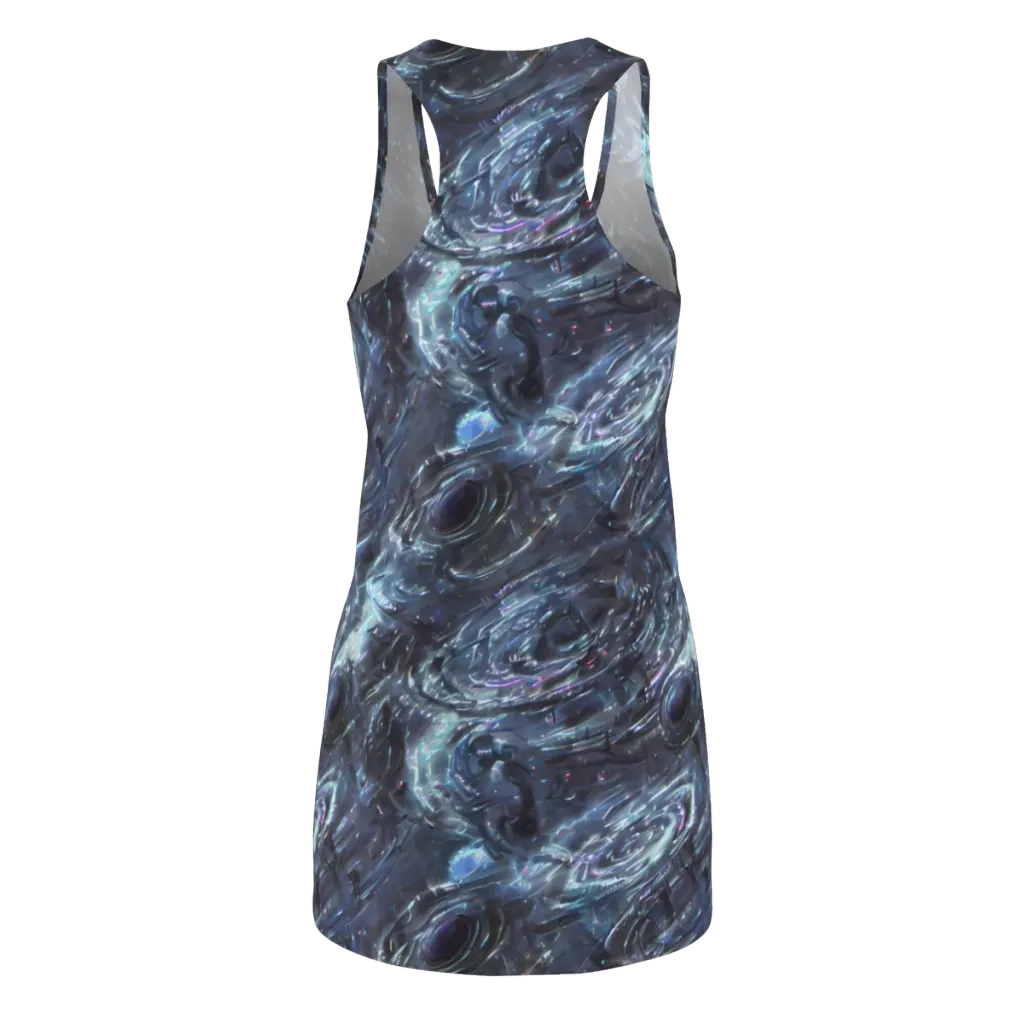 Blue Gravity on Racerback Dress — Back