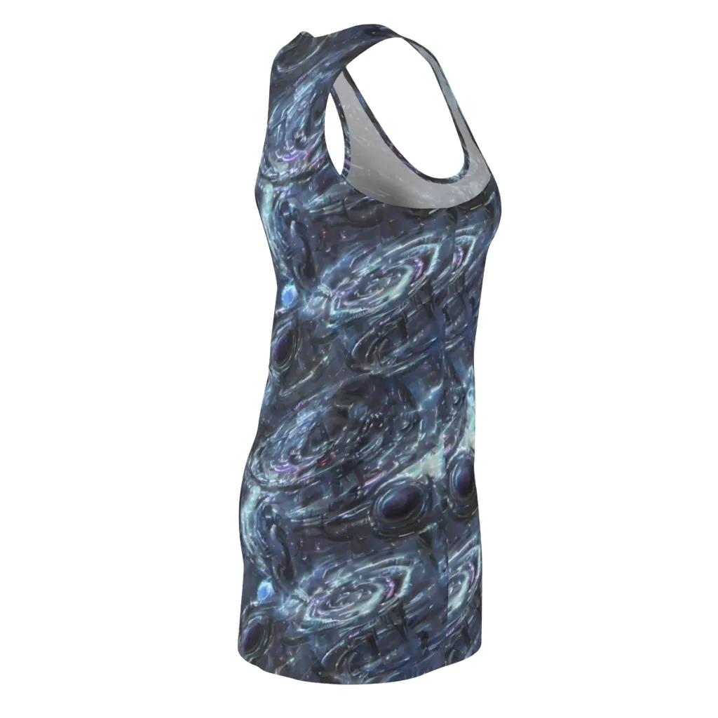 Blue Gravity on Racerback Dress — Back Side