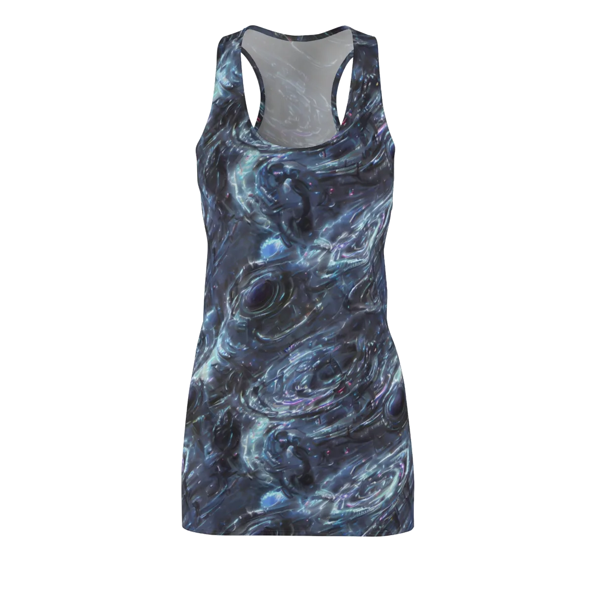 Blue Gravity on Racerback Dress — Front
