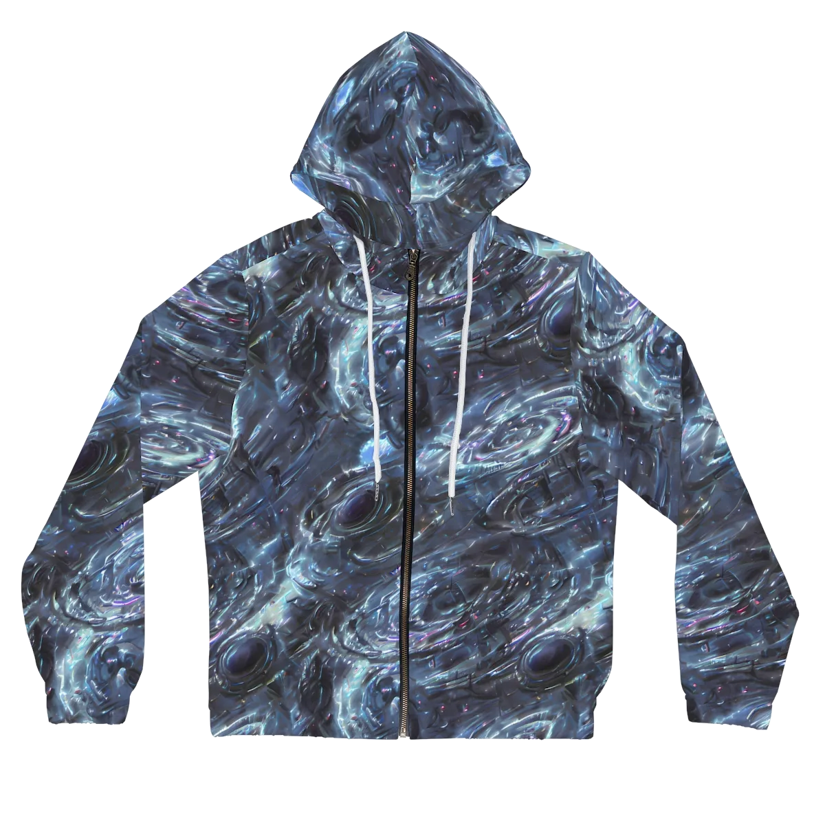 Blue Gravity on Women's Full-Zip Hoodie — Front