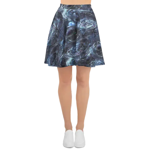 Blue Gravity on a Skater Skirt