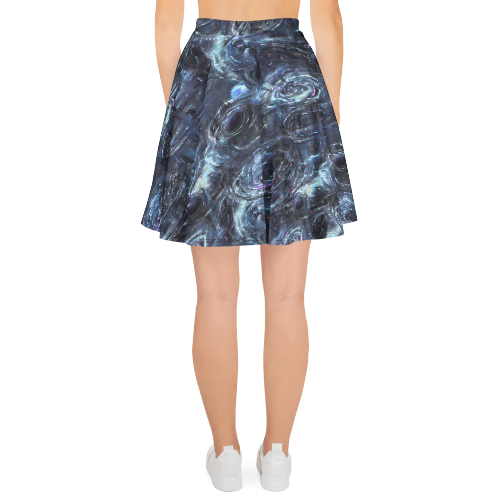 Blue Gravity on Skater Skirt — Back