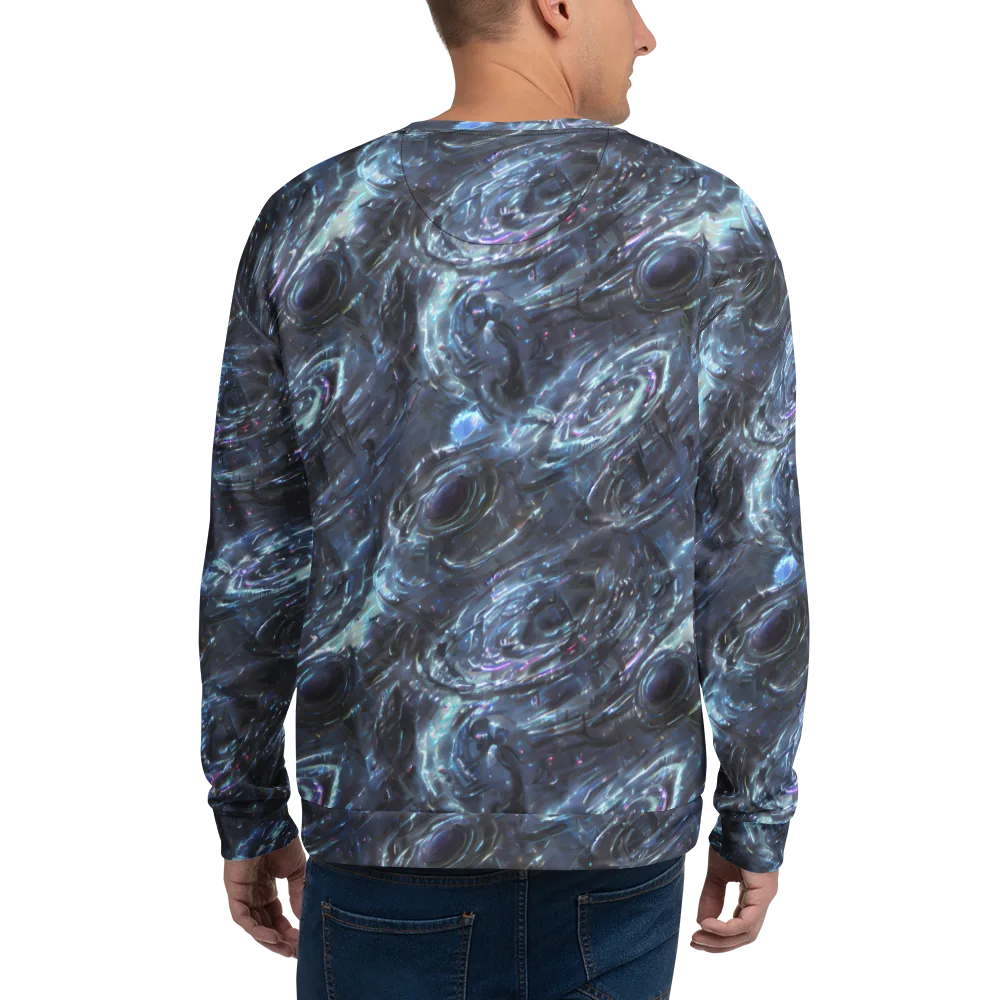 Blue Gravity on Sweatshirt — Back