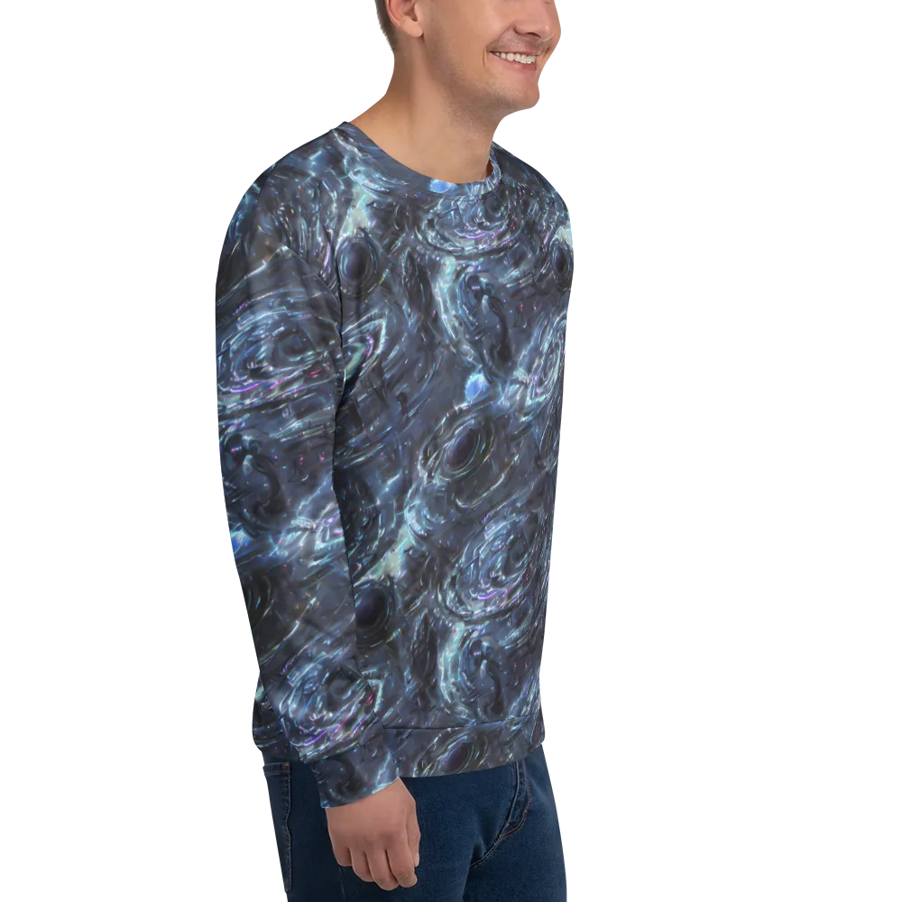Blue Gravity on Sweatshirt — Right Front