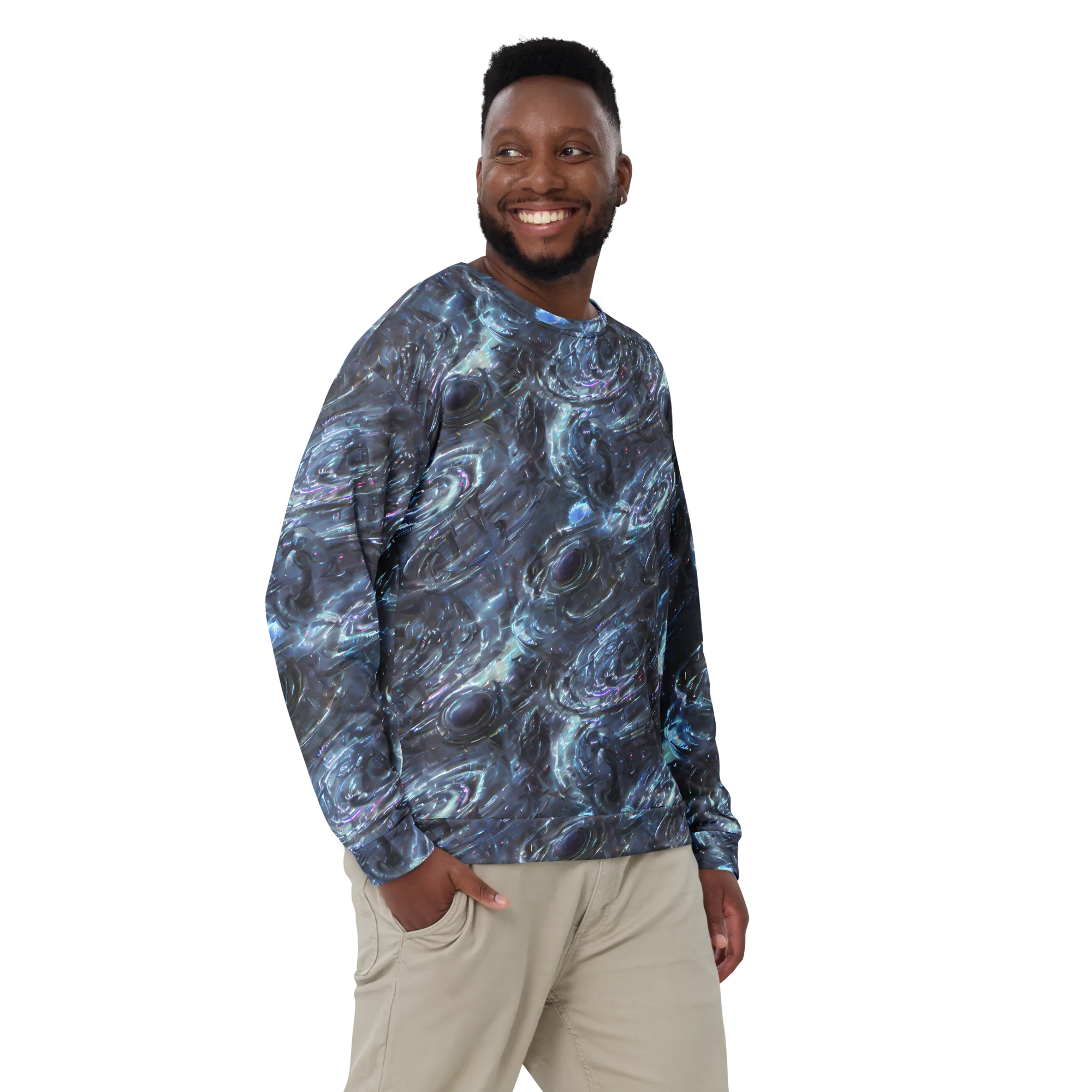 Blue Gravity on Sweatshirt — Front