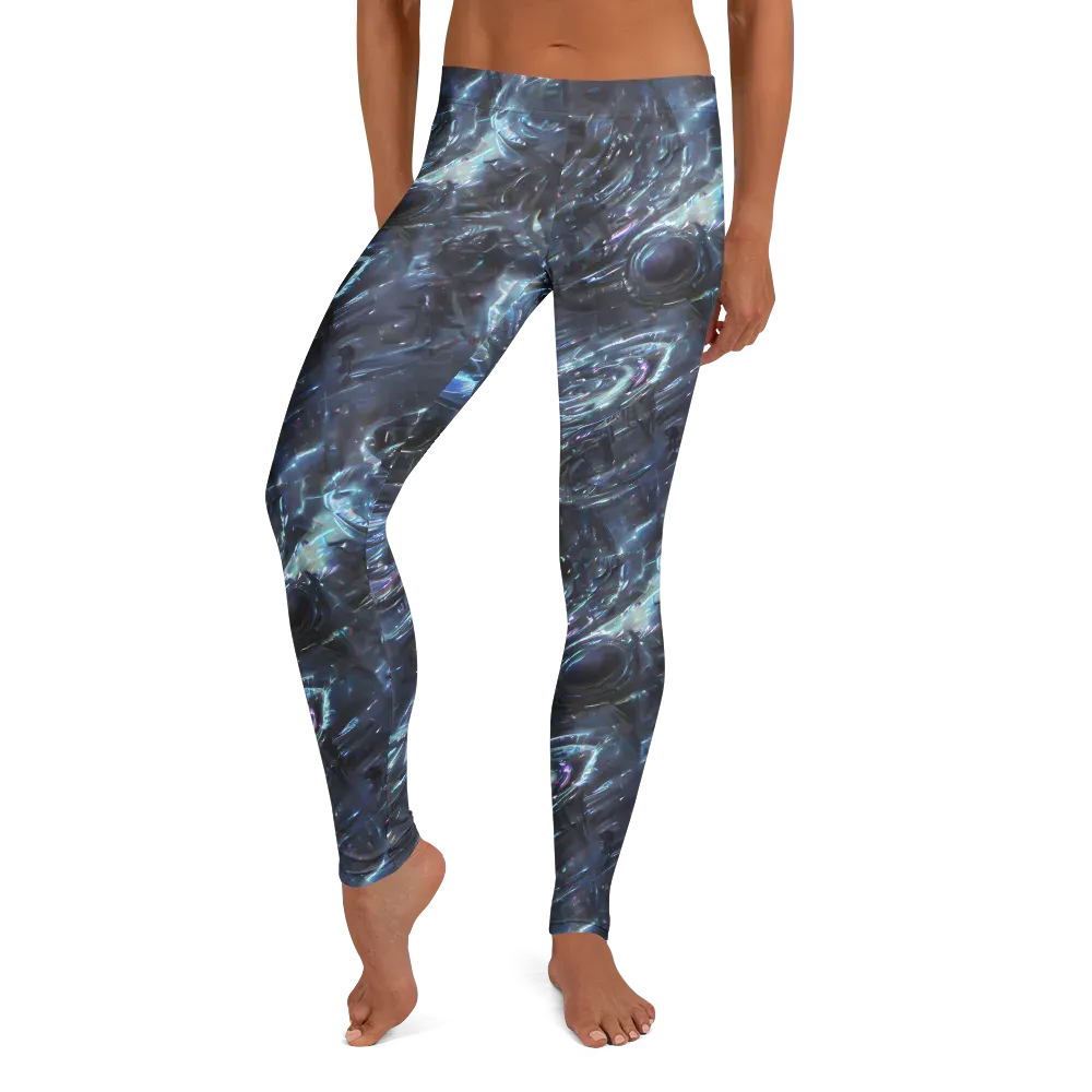 Blue Gravity on Leggings — Front
