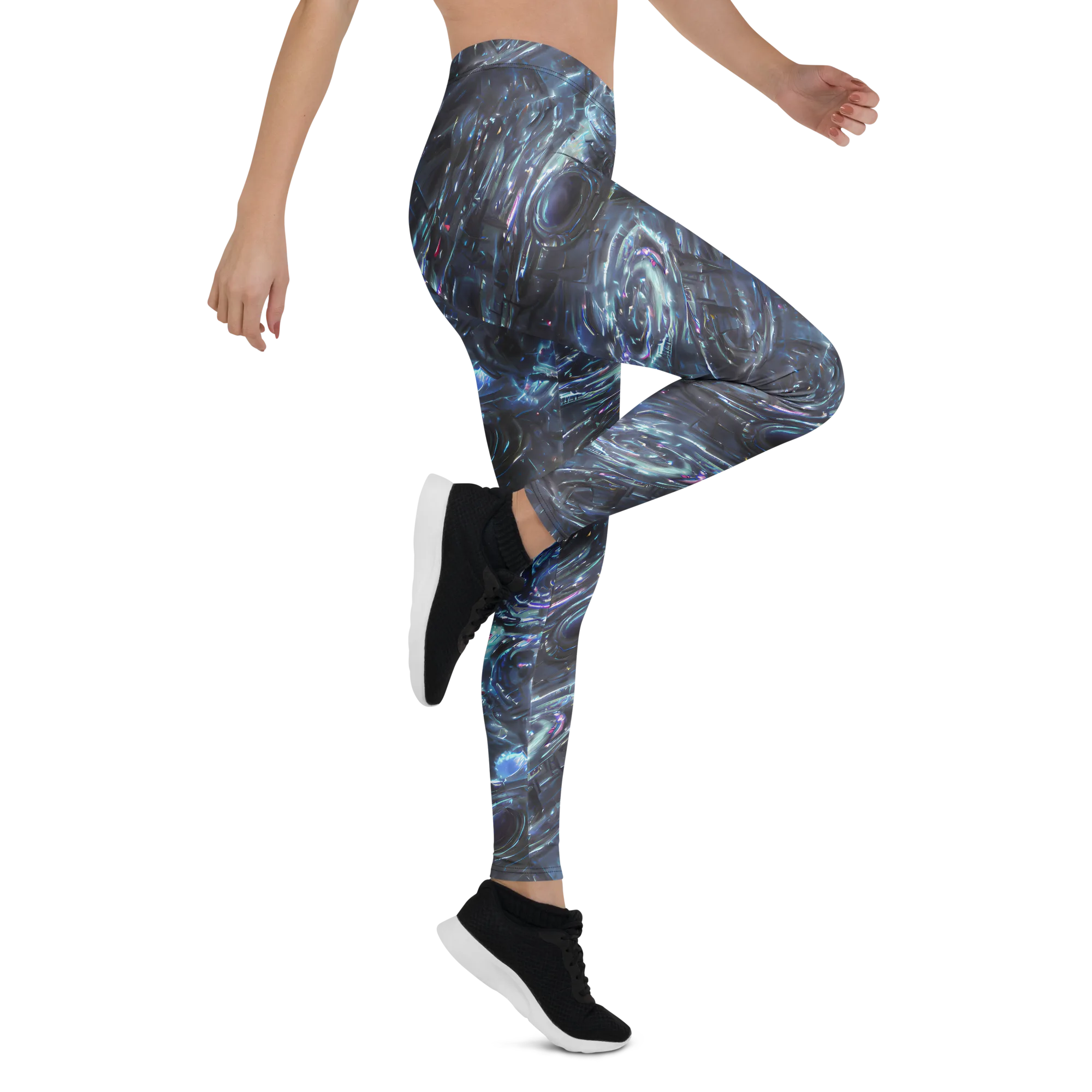 Blue Gravity on Leggings — Right