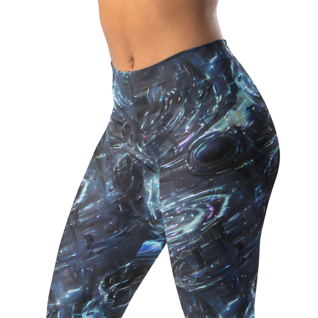 Blue Gravity on Leggings — Left Front