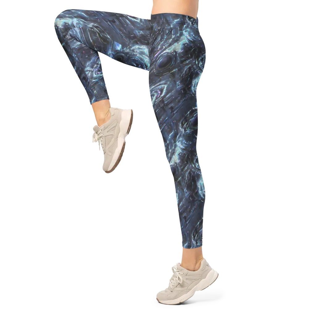 Blue Gravity on Leggings — Left