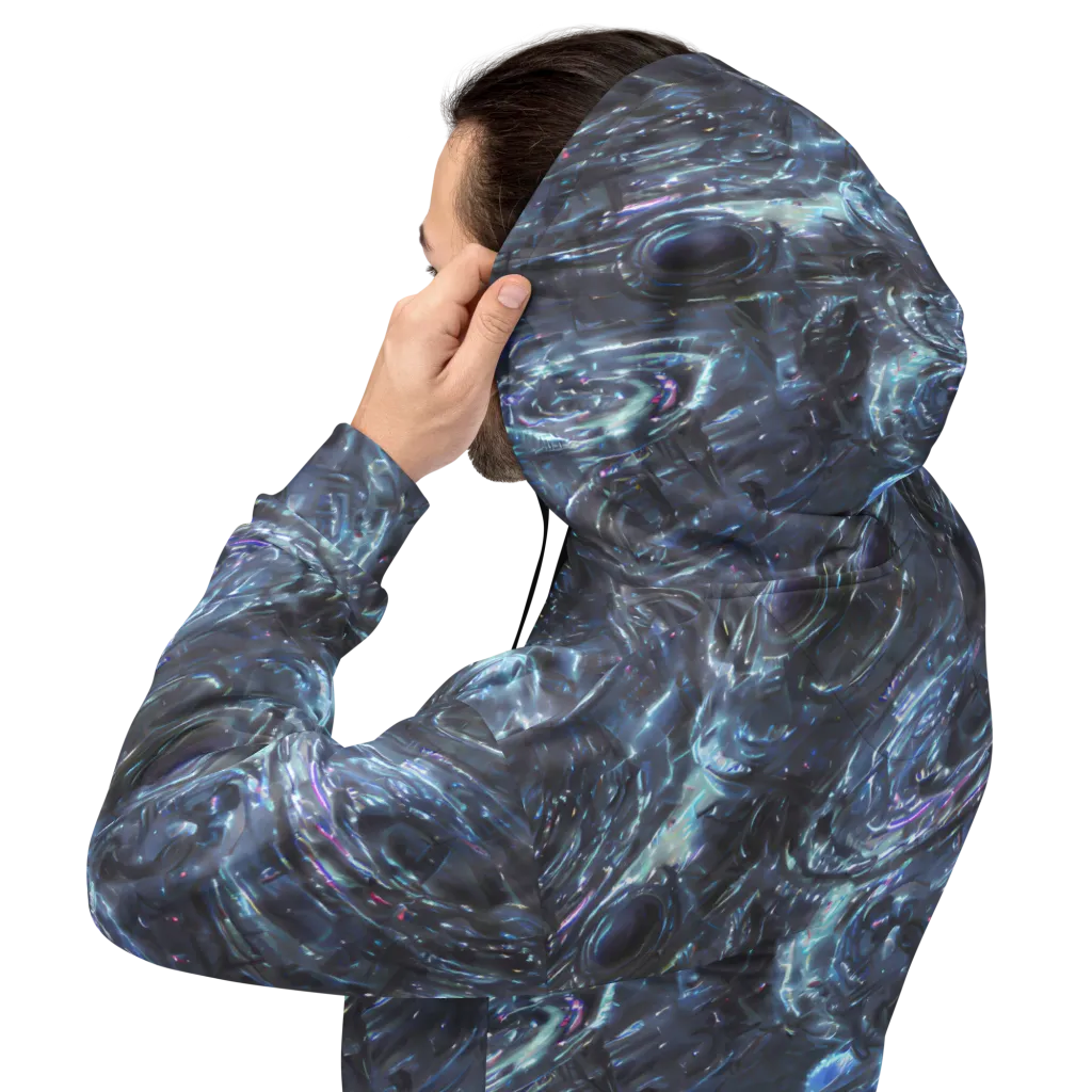 Blue Gravity on Hoodie — Back