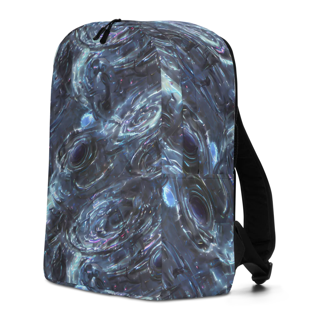 Blue Gravity on Minimalist Backpack — Left