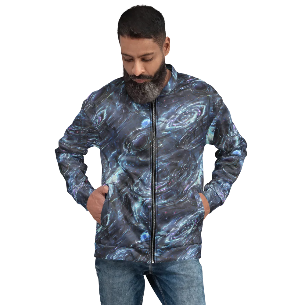 Blue Gravity on Bomber Jacket — Front