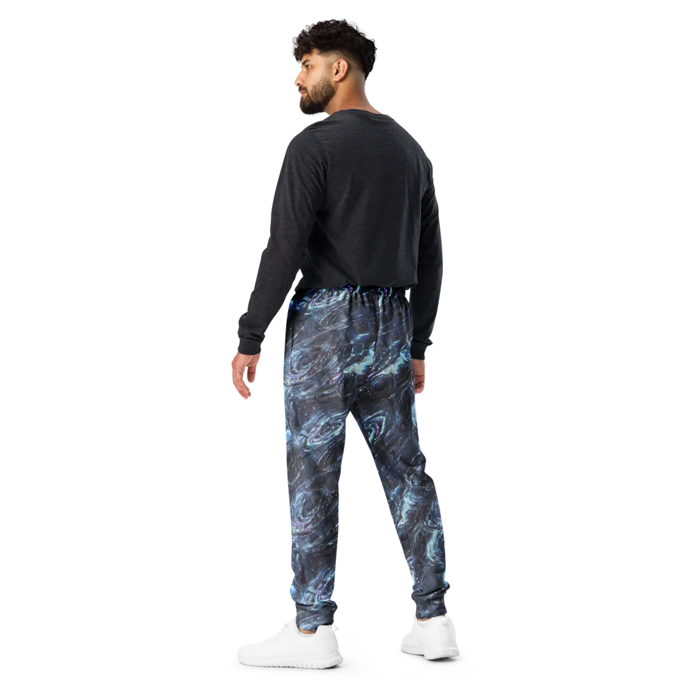 Blue Gravity on Men's Joggers — Back