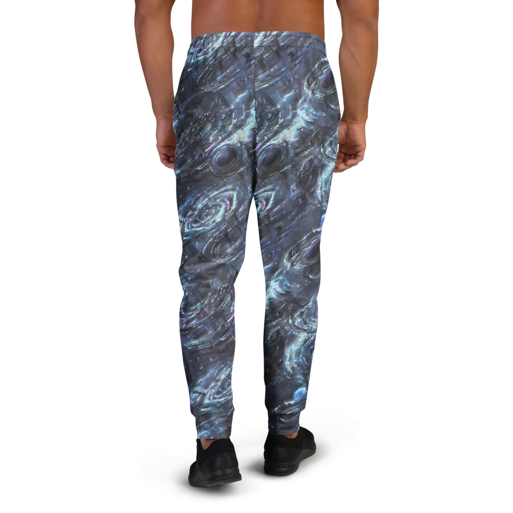 Blue Gravity on Men's Joggers — Back