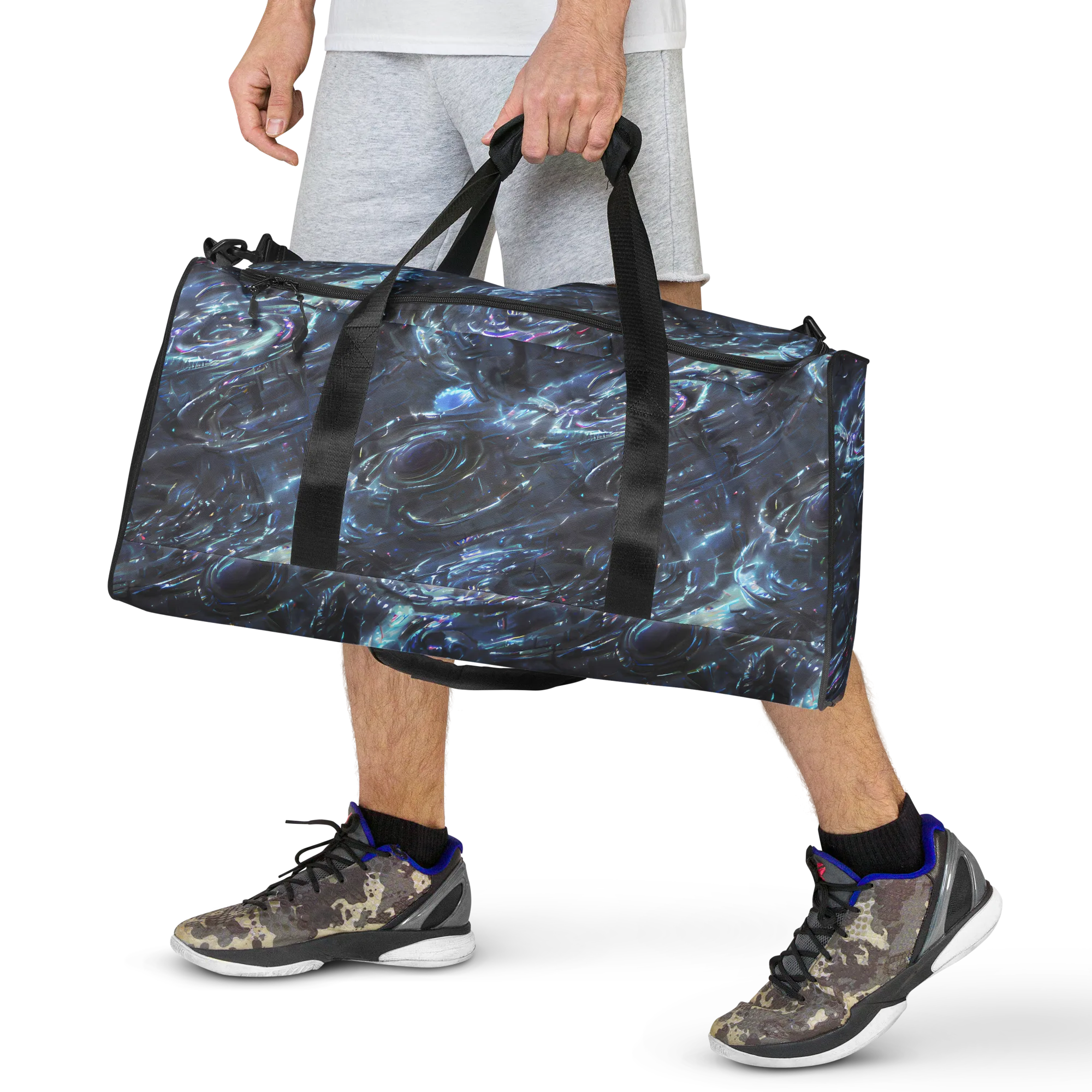 Blue Gravity on Duffle Bag — Front