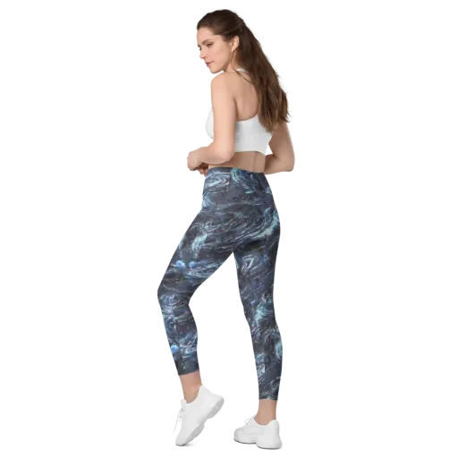 Blue Gravity on a Leggings with Pockets